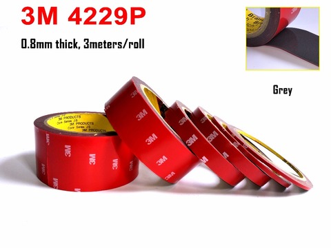VHB Double Sided Adhesive Acrylic Foam Tape 4229P, Special for Automobile Card  body side Moldings,ABS and PVC etc. 3meters long ► Photo 1/3