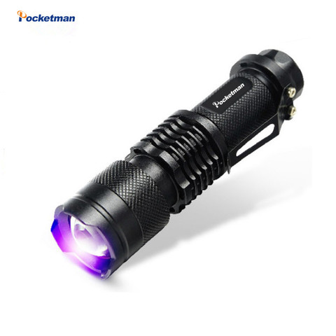 2022 NEW Pocketman LED UV Flashlight SK68 Purple Violet Light UV 395nm torch Lamp free shipping ► Photo 1/6