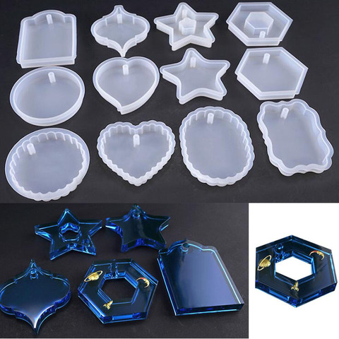New Transparent Silicone Mould Dried Flower Resin Decorative Craft DIY Pendant Mold epoxy resin molds for jewelry ► Photo 1/6