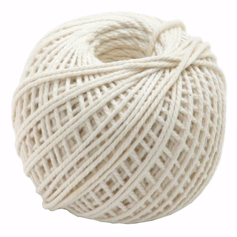 Solid White Baker's Twine Thin White String 100% Cotton Twine