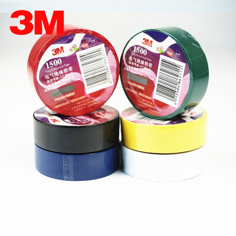 1 Rolls 3M1500 electrical tape flame retardant lead-free PVC insulation tape 10M electrical fire rubber tape 18mm * 10m ► Photo 1/3