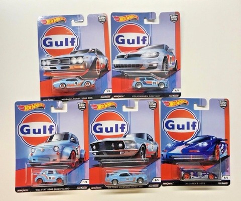 Hot Wheels Car 1:64 Car Culture Gulf FIAT NISSAN MCLAREN FORD Collector Edition Metal Diecast Model Car Kids Toys ► Photo 1/6