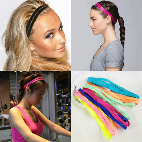 Popular Non-slip Sports Yoga Running Fitness Headband Women Girls Elastic Hair Head Bands Accessories For Men Scrunchy Headwear ► Photo 1/6