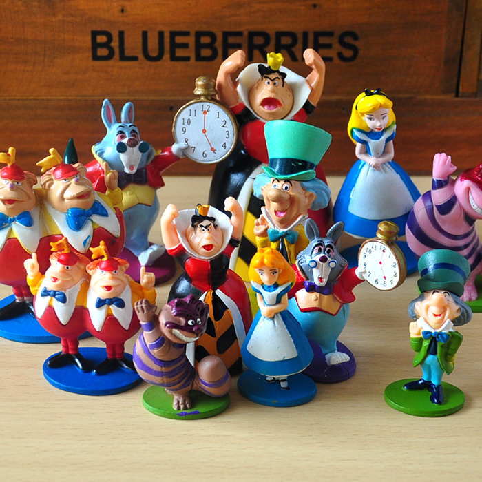 Disney Alice In Wonderland 3pcs/set 7-9cm Action Figure Anime Mini  Decoration Pvc Collection Figurine Toy Model For Children - Action Figures  - AliExpress