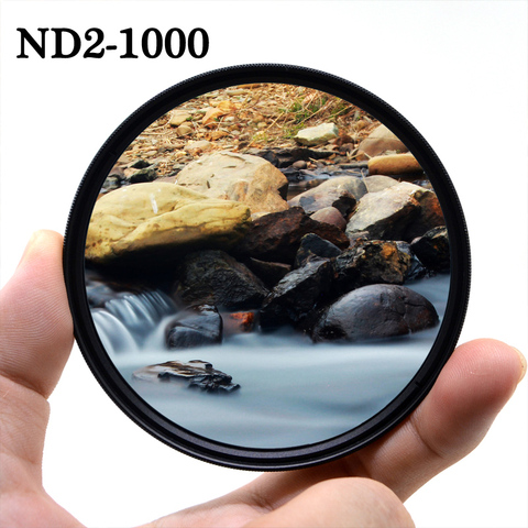 KnightX ND2 to ND1000 ND Lens Filter For canon eos sony nikon color d80 1200d dslr d600 d5300 d70 49MM 52mm 55mm 58mm 67mm 77mm ► Photo 1/2