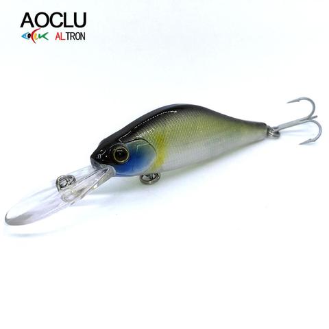 AOCLU wobblers Jerkbait 3 Colors 7cm 9.2g Hard Bait Minnow Crank Fishing lures Bass Fresh Salt water 6# VMC hooks ► Photo 1/6