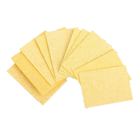 10pcs Soldering Iron Replacement Solder Tip Welding Cleaning Sponge Remove Tin 50mm x 35mm x 1mm ► Photo 1/5