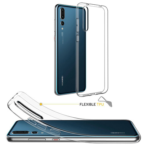 Ultra Thin Transparent TPU Cover For Huawei P40 P30 P20 P10 lite Mate 30 10 Pro P Smart 2022 P40 Lite E Clear Silicone Case ► Photo 1/6
