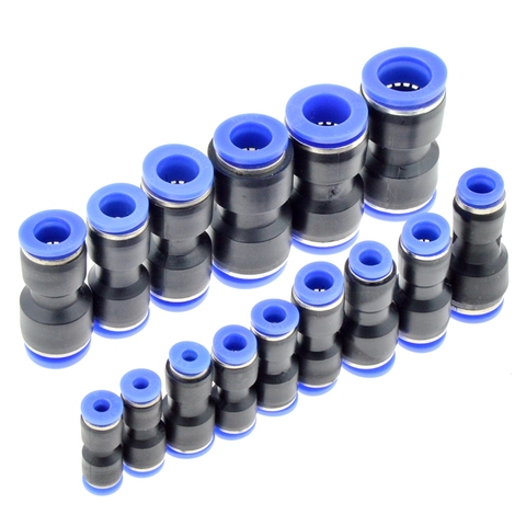 Air Pneumatic 10mm 8mm 6mm 12mm 4mm 16mm OD Hose Tube One Touch Push Into Straight Gas Fittings Plastic Quick Connectors ► Photo 1/3
