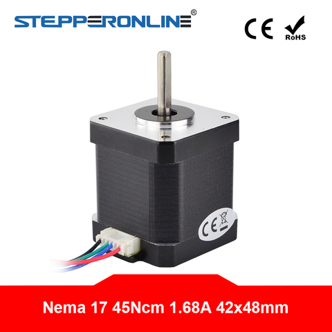 Nema 17 Stepper Motor 45Ncm(64oz.in) 4-lead 1.68A 42x48mm 42 Motor 1m cable 3D Printer CNC Robot ► Photo 1/4