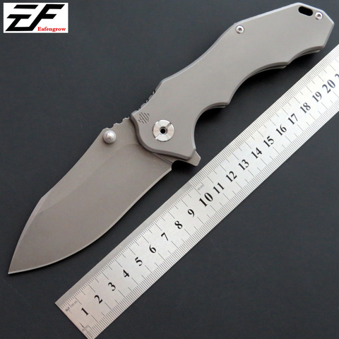 Eafengrow EF905 Folding knife D2 steel blade TC4 handle survivcal  tactical Pocket knife outdoor camping hunting EDC tool knife ► Photo 1/6