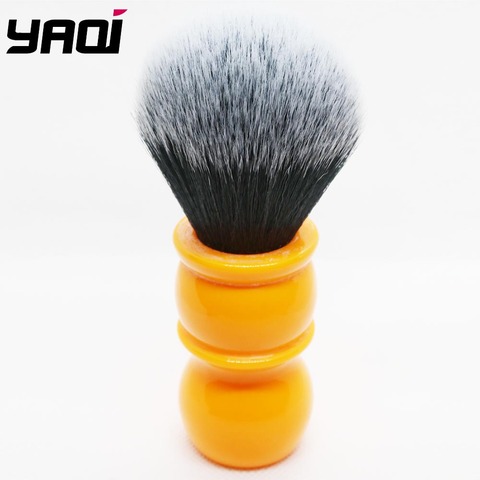Yaqi 24mm Soft  Synthetic Hair Good Tuxedo Knot Orange Handle Shaving Brushes With Bigger Glue Bump ► Photo 1/4