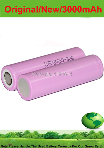 Free shipping!! 20PCS/LOT 3.6V INR18650-30Q 18650 3000mAh Continuous15A Li-ion battery for Samsung ► Photo 1/1