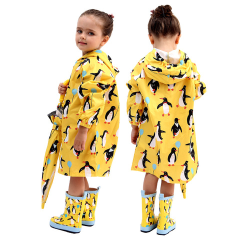 Waterproof Windproof Children Raincoats Baby Boys Girls Poncho For 2-8 Years Old ► Photo 1/4