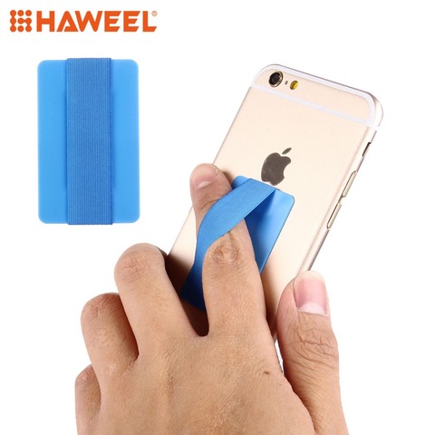 HAWEEL Universal Ultrathin Finger Grip Strap, Size: 53 x 33 x 1.8 mm For iPhone, Galaxy, Huawei, Xiaomi, LG, HTC and Tablets ► Photo 1/6
