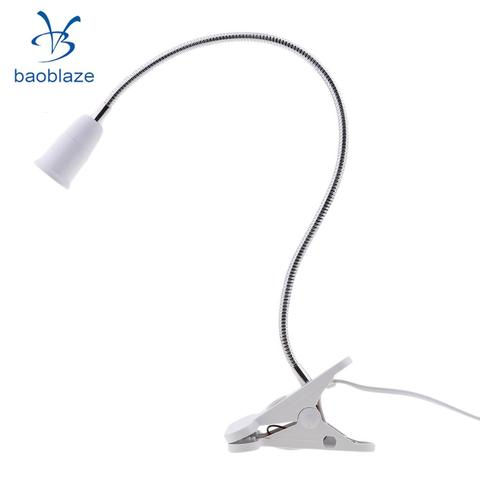 50cm Flexible Extension LED Light Bulb Socket Holder Clip on Switch For E27 Desk Table Bedlamp Converter Adapter + 1.6M Cable ► Photo 1/6