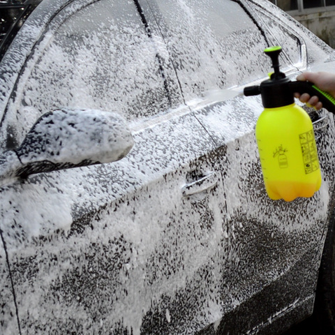 2L Hand Pump Foam Sprayer With 2 Types Of Nozzle Hand Pneumatic Foam Cannon  Snow Foam Car Wash Spray Bottle Car Window Cleaning - AliExpress
