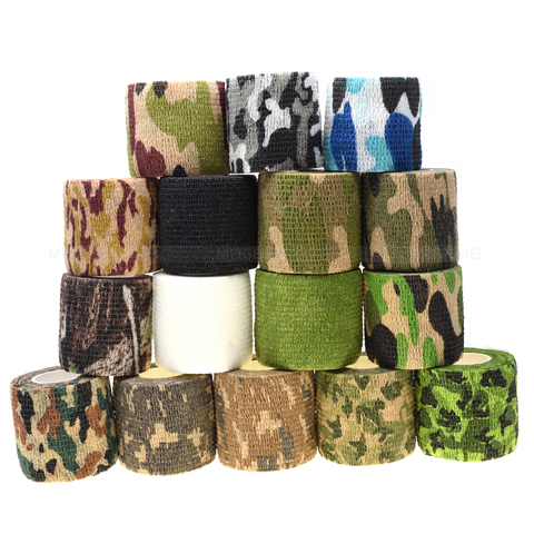 1 Roll U Pick 4.5M*5CM Waterproof Outdoor Camo Hiking Camping Hunting Camouflage Stealth Tape Wraps ► Photo 1/6