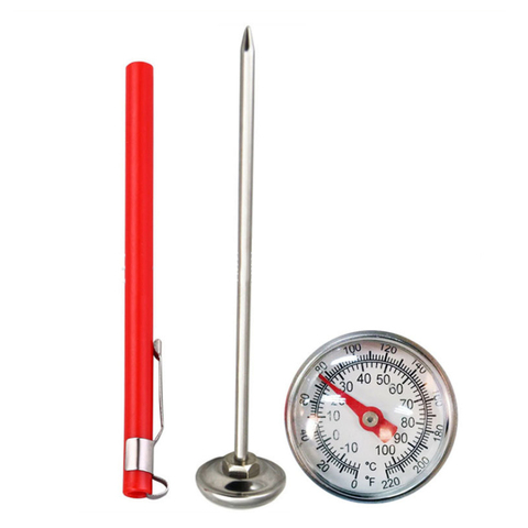 New Stainless Steel Thermometer Kitchen Probe Food tea water Meat Milk Coffee Foam BBQ temperature tester -10 to 120 ° C ► Photo 1/6