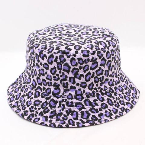 2022 Leopard print Bucket Hat Fisherman Hat outdoor travel hat Sun Cap Hats for Men and Women 280 ► Photo 1/6