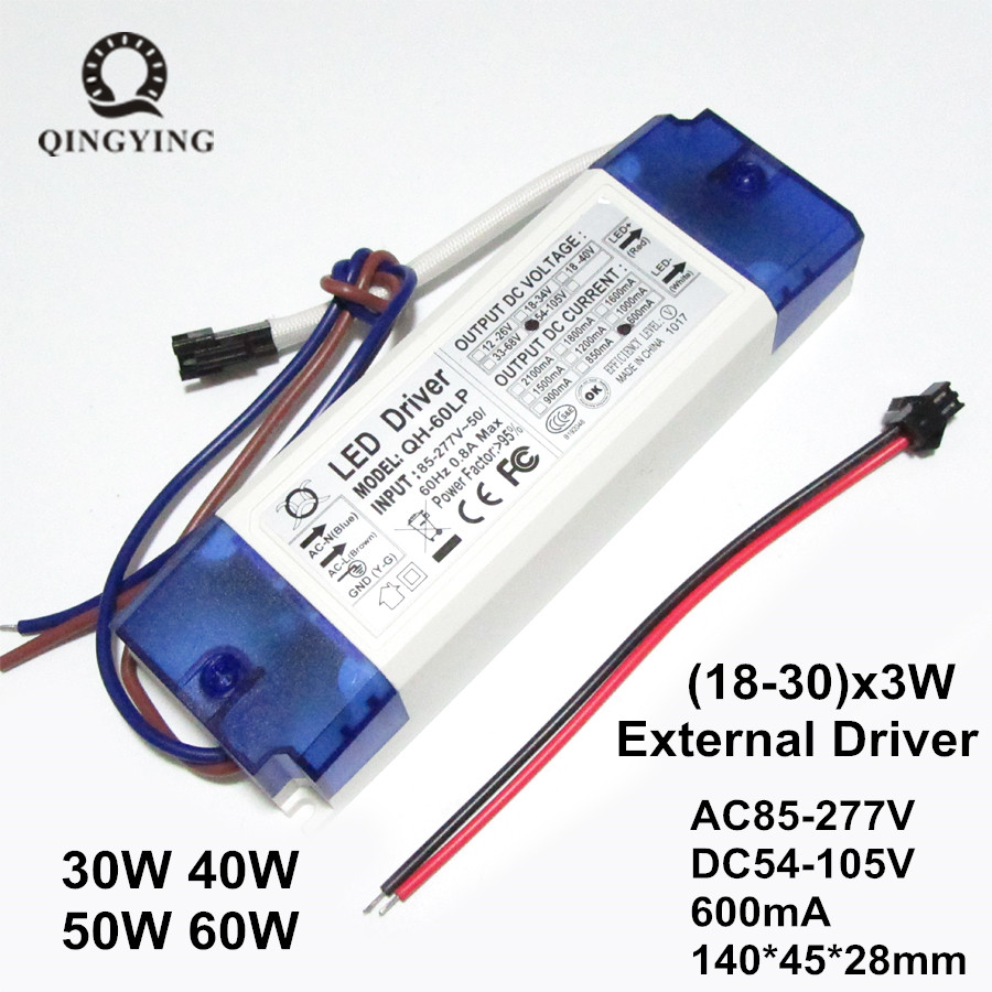 Power Supply Led Driver 60W 18-34V Waterproof 