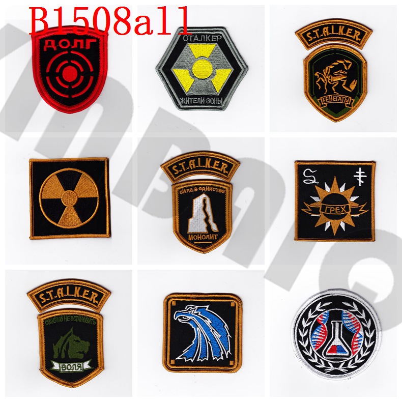 Stripe Nuclear Power Plant Radiation STALKER S.T.A.L.K.E.R. Factions  Mercenaries Loners Atomic Power Badge Patch Chernobyl