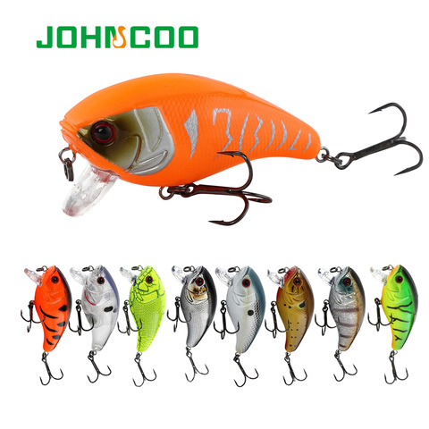 JOHNCOO Crankbait Fishing Wobblers 17.5g 7cm Artificial Crank Bait Bass Fishing Lure pike Floating Lure With VMC Hook ► Photo 1/6
