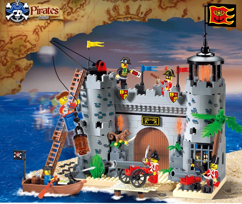Enlighten Building Block Pirates And Royal Guards Battle Castle