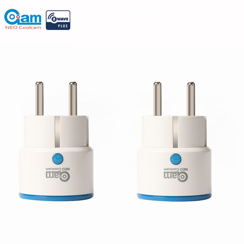 NEO COOLCAM 2pcs/lot Zwave Smart Power Plug Home Automation Zwave Socket,Z Wave Range Extender Works with Wink,SmartThings   ► Photo 1/6