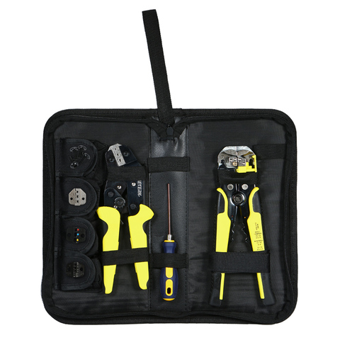 4 In 1 Multi tools Wire Crimper Tools Kit Engineering Ratchet Terminal Crimping Plier Wire Crimper + Wire Stripper+S2 Screwdiver ► Photo 1/6