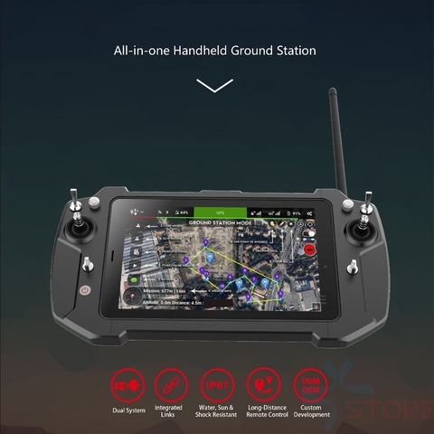 T20 All-in-one Handheld FPV Portable Ground Station 8 inch IPS Dual System integrated link remote control system ► Photo 1/6