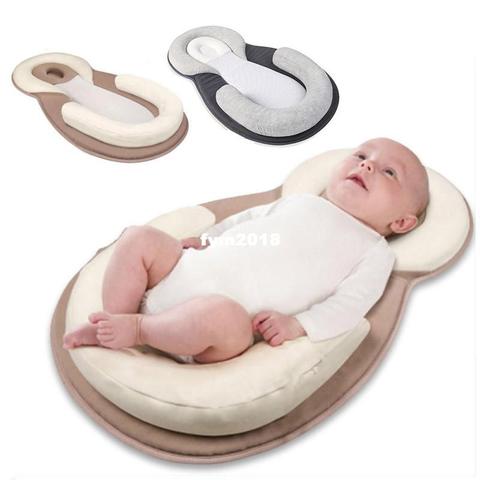 Portable Travel Bed for Newborns - Infant Toddler Cotton Cradle with Pillow  - AliExpress