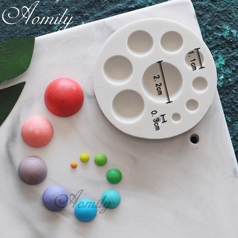 Aomily Sugarcraft Circle Silicone Mold Fondant Mold Cake Decorating Tools Chocolate Mould  DIY Baking Candy Maker Mousse Mould ► Photo 1/5