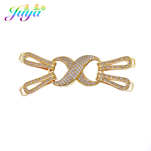 Juya DIY Jewelry Accessories Supplies Handmade Infinity Fastener Connector Clasps For Luxury Natural Stone Pearls Jewelry Making ► Photo 1/6