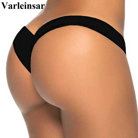 V Shape Sexy Brazilian Bikini Bottom 2022 Bather Women Swimwear Female Thong Tanga Mini Micro Swim Brief Panties Underwear V87 ► Photo 1/6