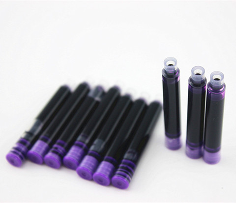 30pcs purple Ink Cartridge Refills Fountain Pen Brand assurance Universal Typ Other brands are also suitable ► Photo 1/4