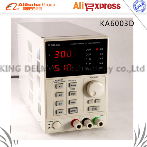 KORAD KA6003D High Precision The Lab programmable Adjustable Digital Regulated power supply DC Power Supply 60V/3A 220V ► Photo 1/1