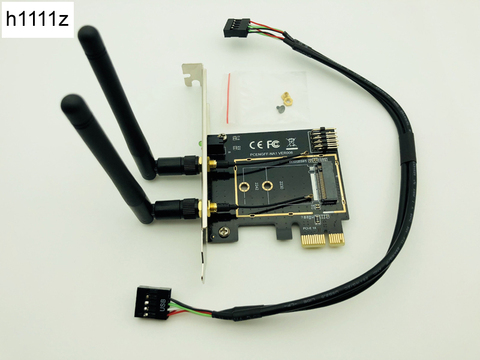 M.2 WiFi Adapter M2 NGFF Key A-E to Mini PCI Express Wifi Raiser PCI-E 1X NGFF Wireless Support 2230 2242 Mini PCIE Network Card ► Photo 1/6