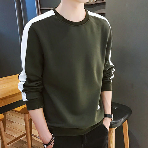 Men's Hoodies Long Sleeve Sweatshirt 2022 Winter Solid Color Army Green Sweatshirt  Streetwear Slim  Hoodies Men M-4XL Big Size ► Photo 1/6