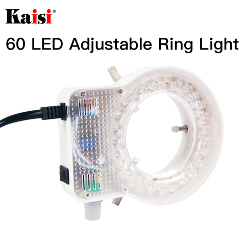 Kaisi Ultrathin 60 LED Adjustable Ring Light illuminator Lamp For STEREO ZOOM Microscope EU/US Plug ► Photo 1/6