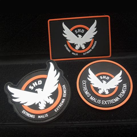Game Airsoft Cosplay PVC Patch Division SHD Wings Out Badge Morale Military Armband Tactical Rubber Badges ► Photo 1/4