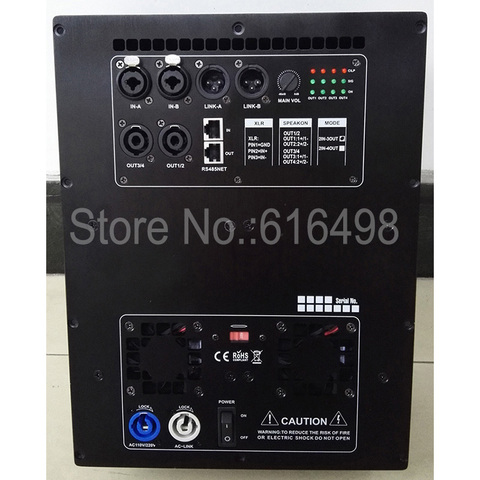 With DSP processor Amplifier Board RMS 600W+600W+1200W professional speaker amplifier plate 3 way  2 input 3 output  ► Photo 1/1