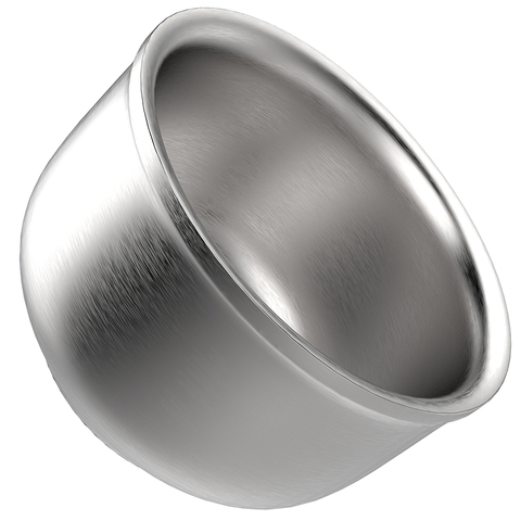 New Design 3 Layer Stainless Steel Shave Brush Bowl Mug Silver for Shaving Men's Gift ► Photo 1/6