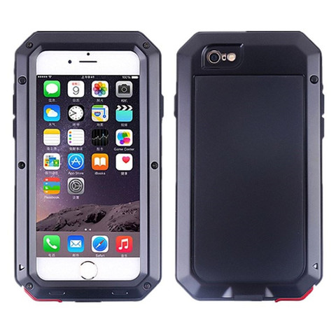 Heavy Duty Doom Armor Waterproof Phone Case For iPhone 11 12 Pro X XR 6 6S 7 8Plus 5S SE XS MAX 360 Full Shockproof Metal Cover ► Photo 1/6