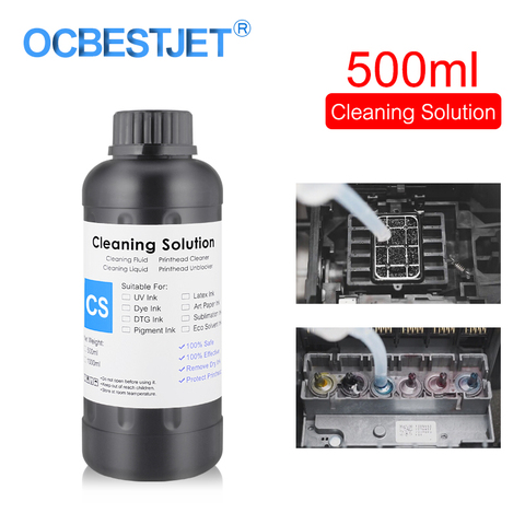 500ML UV Cleaning Liquid For Epson Roland Mimaki UV Modified Printer Cleaning Fluid Printhead Cleaning Solution UV Ink Cleaner ► Photo 1/2