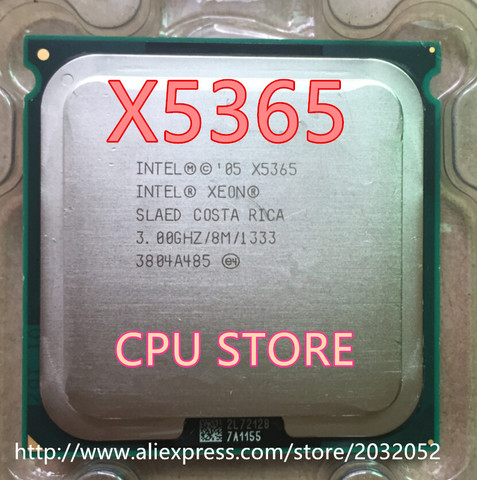 Original  Intel Xeon X5365 3.0GHz/8M/1333 Processor close to LGA771 Core 2 Quad Q6700 CPU (Give Two 771 to 775 Adapters) ► Photo 1/2
