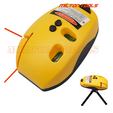 multi functional laser level Horizon Vertical line level tool spirit level mouse type Right Angle 2 Red Lines tripod support ► Photo 1/1