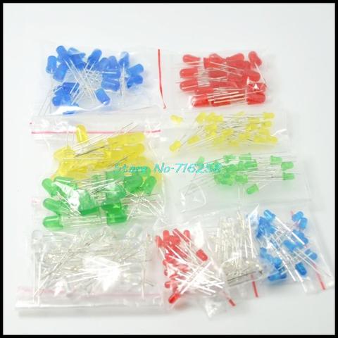 200PC/Lot 3MM 5MM Led Kit Mixed Color Red Green Yellow Blue White Light Emitting Diode ► Photo 1/1