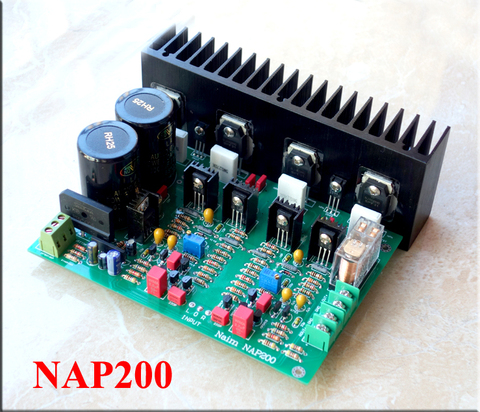 naim NAP 200 circuit 4 pcs 2SC5200 power tube +ON MJE243 / MJE253 Drive tube 70W 8 Ohms HIFI audio amplifier board DIY kits ► Photo 1/5