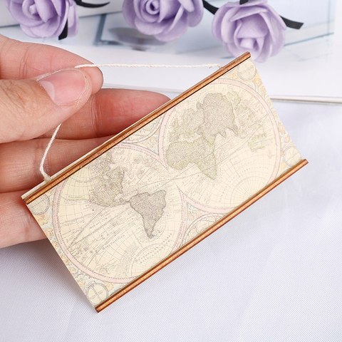1/12 Mini World Map Simulation Furniture Model Toys for Doll House Decoration Dollhouse Miniature Accessories ► Photo 1/4